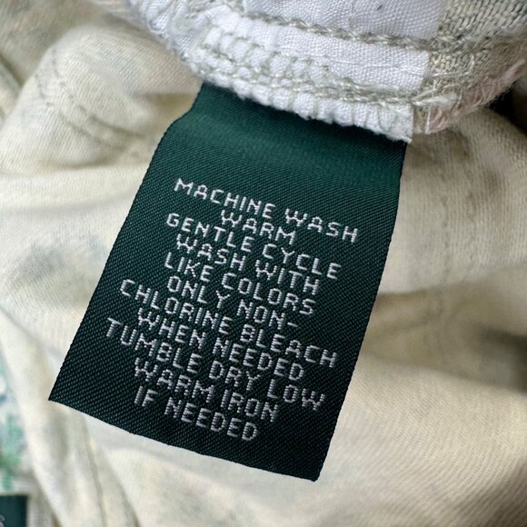 Lauren Ralph Lauren Floral Crop Denim Capri Pants Size 10 Blue Pink Summer - Picture 5 of 8